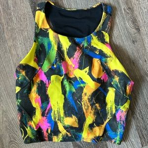 Lululemon Multi Colour Sports Bra Top